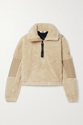 Ripstop-paneled Fleece Sweatshirt - Neutrals