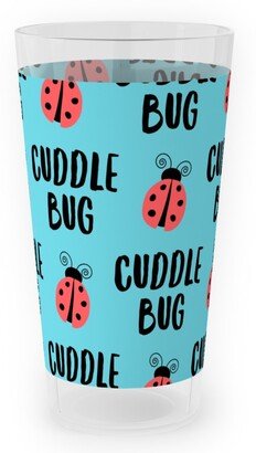 Outdoor Pint Glasses: Cuddle Bug - Blue Outdoor Pint Glass, Blue