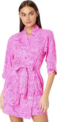 Elaine Knit Robe (Cerise Pink Pinkie Promises) Women's Pajama