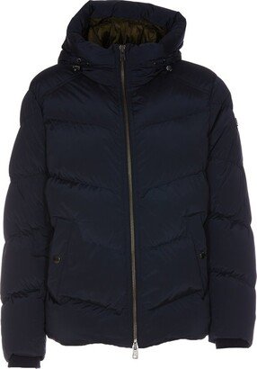 Quilted Hooded Down Jacket-AA