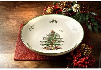 Christmas Tree 12 Pasta Serving Bowl - Green/multi