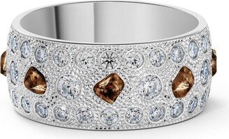 De Beers Jewellers large 18kt white Talisman gold ring