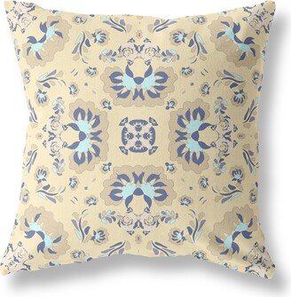 Amrita Sen Designs Amrita Sen Divine Flowers Indoor Outdoor Pillow Zip