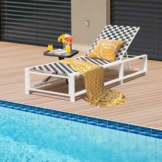 Patio Lounge Chair Chaise Adjustable Reclining Chair Garden - See Details