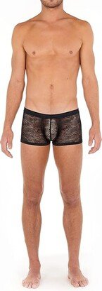 Zebra Lace Comfort Trunks Up (Black) Men's Underwear