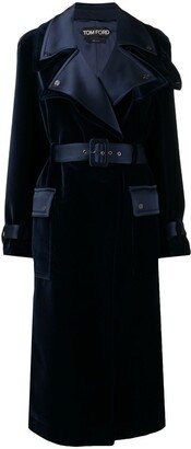 Notched-Lapels Belted Coat-AA