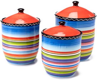 Tequila Sunrise Set Of 3 Canisters