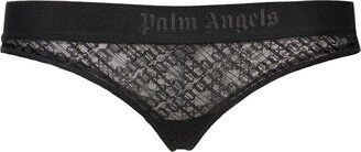 Classic logo lace thong