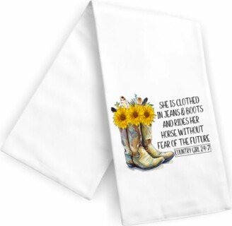 Cowgirl 247 /Funny Kitchen Flour Sack Towel/ Free Shipping/ Great Gift Idea