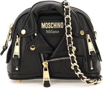 Mini Biker Jacket Crossbody Bag-AB