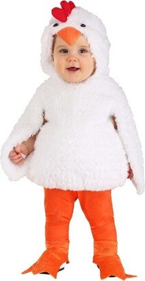 HalloweenCostumes.com 6-9 Months Bubble Chicken Infant Costume, White/Orange/Red