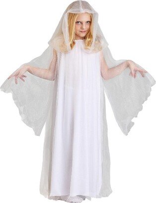 HalloweenCostumes.com One Size Fits Most Girl Haunting Ghost Costume for Girls, White