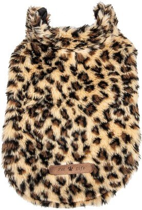 LUXE 'Poocheetah ' Ravishing Designer Spotted Cheetah Faux Fur Dog Coat Jacket