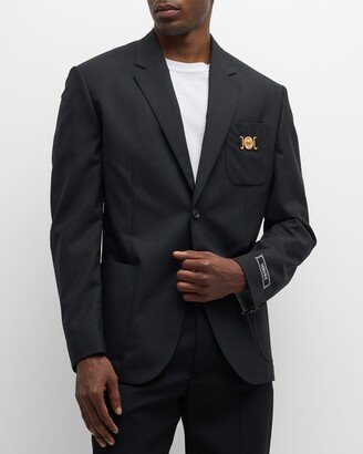 Men's Medusa Canvas Suit Jacket