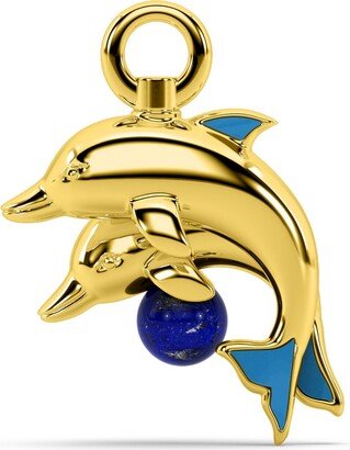 Oni Fine Jewelry The Wave-Breaker Charm - Dolphin Charm - Gold