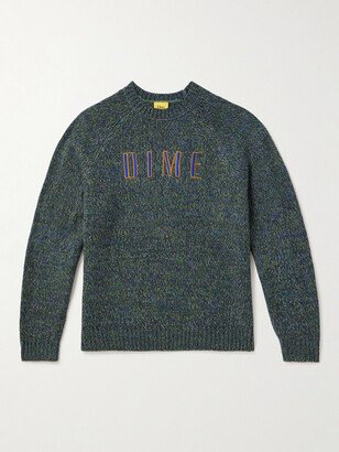 DIME Fantasy Logo-Embroidered Knitted Sweater