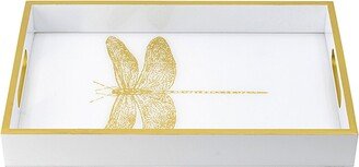 Rectangular Dragonfly Tray With Handles