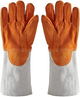 Matfer Baker Gloves with Forearm Protection, Leather, 7 3/4