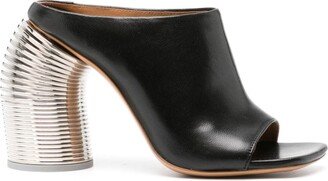 Spring 110mm leather mules