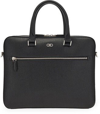 Revival Double Gancio Leather Briefcase