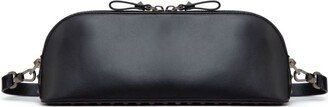 Black Rockstud Leather Clutch Bag