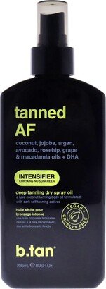 B.Tan Tanned AF Intensifier Dry Tanning Oil by B. Tan for Unisex - 8 oz Sunscreen