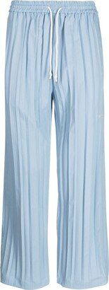 Frag pleated wide-leg trousers