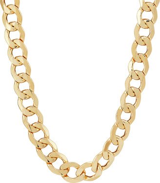 Men's 11.3mm Hollow Curb Chain Necklace in 10K Gold - 28
