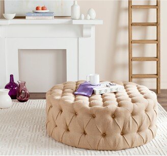 Charlene Beige Ottoman