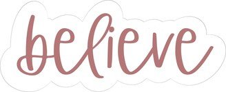 Believe Font Plaque Cookie Cutter