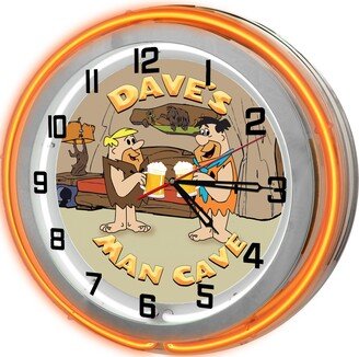 Man Cave 19 Double Neon Garage Clock, Decor, Custom