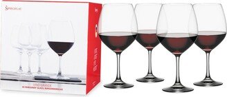 Vino Grande Burgundy Wine Glasses, Set of 4, 25 Oz