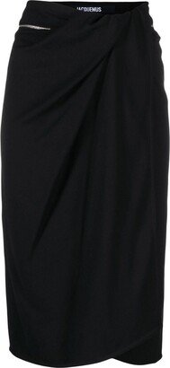 Bodri gathered midi skirt-AA