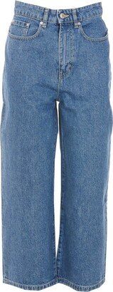 Sumire Wide-Leg Cropped Jeans