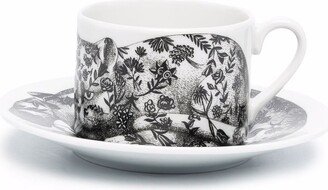 Illustration-Print Porcelain Tea Set