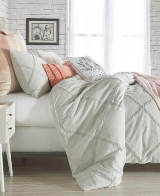 Chenille Lattice Comforter Sets
