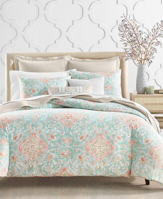 Damask Designs Terra Mesa 2-Pc. Comforter Set, Twin, Created for Macy's - Turquoise/aqua