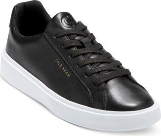 Women's Grand Crosscourt Daily Lace-Up Low-Top Sneakers - Black, White