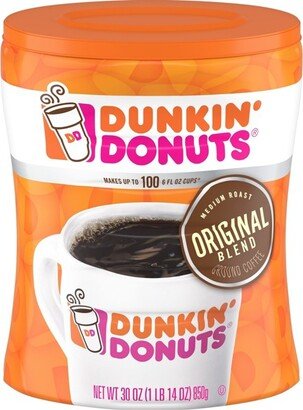 Dunkin' Donuts Dunkin' Original Blend, Medium Roast Coffee Canister - 30oz