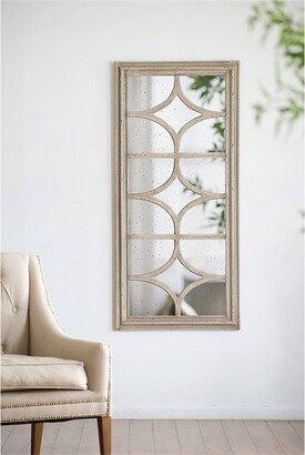 TONWIN Rectangular Mirror with Distressed Frame