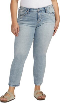 Plus Size Most Wanted Mid Rise Ankle Straight-Leg Jeans