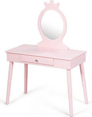 Kids Vanity Makeup Table & Chair Set