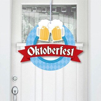 Big Dot Of Happiness Oktoberfest - Outdoor Beer Festival Decor - Front Door Wreath