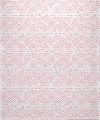 Fleece Photo Blankets: Abstract Diamond Blanket, Fleece, 50X60, Pink