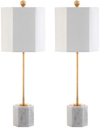 Set Of 2 Magdalene Marble Table Lamps