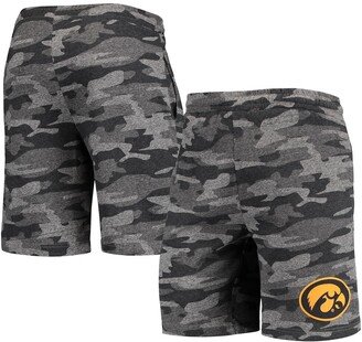 Men's Concepts Sport Charcoal, Gray Iowa Hawkeyes Camo Backup Terry Jam Lounge Shorts - Charcoal, Gray