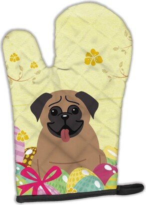 Easter Eggs Pug Brown Oven Mitt