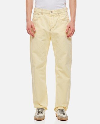 Straight Denim Cotton Pants