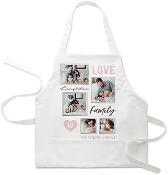 Aprons: Heart Initial Apron, Adult (Onesize), Pink