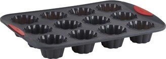 Red 12 Count Flower Cupcake Pan, Set of 2